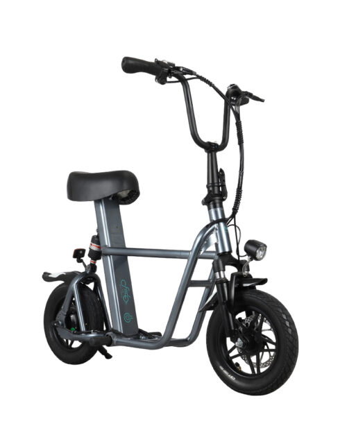 รถจักรยานไฟฟ้า Fiido Q1S Dual Suspension Folding - Grey