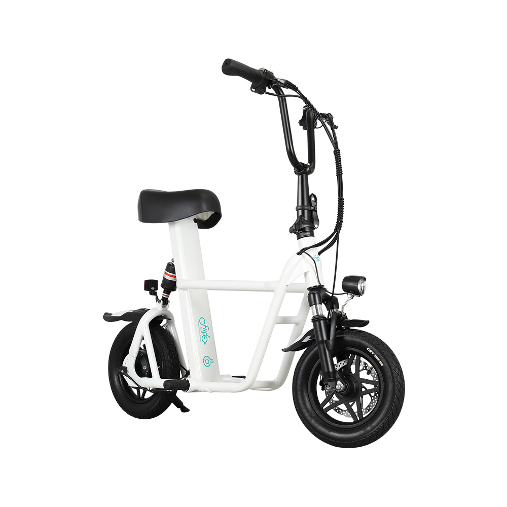 รถจักรยานไฟฟ้า Fiido Q1S Dual Suspension Folding - White